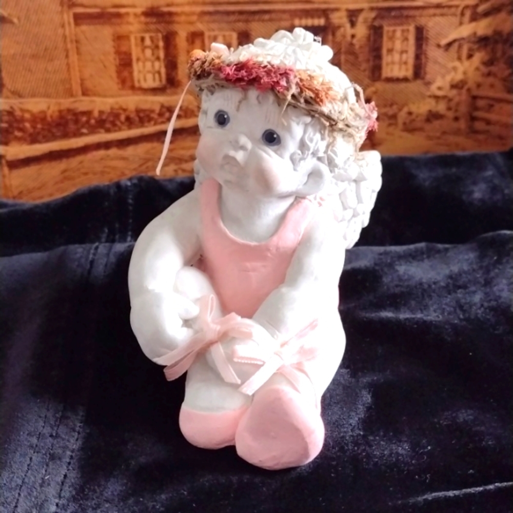 Ballerina Dreamsickle Figurine 1994 made in Mexico Vintage  Signed